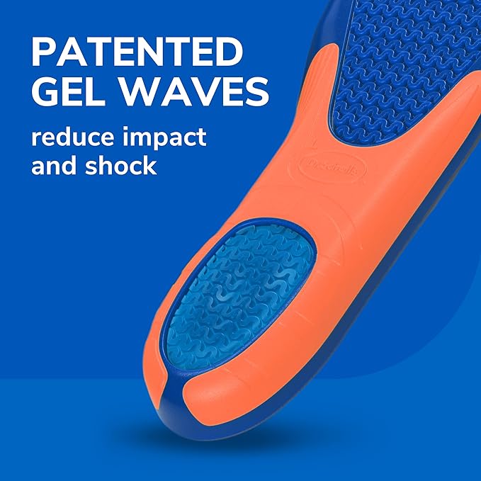 Plantillas Dr. Scholl's EXTRA SUPPORT con Gel Masajeador para Hombre (Tallas 8-14) | Soporte de Arco Reforzado