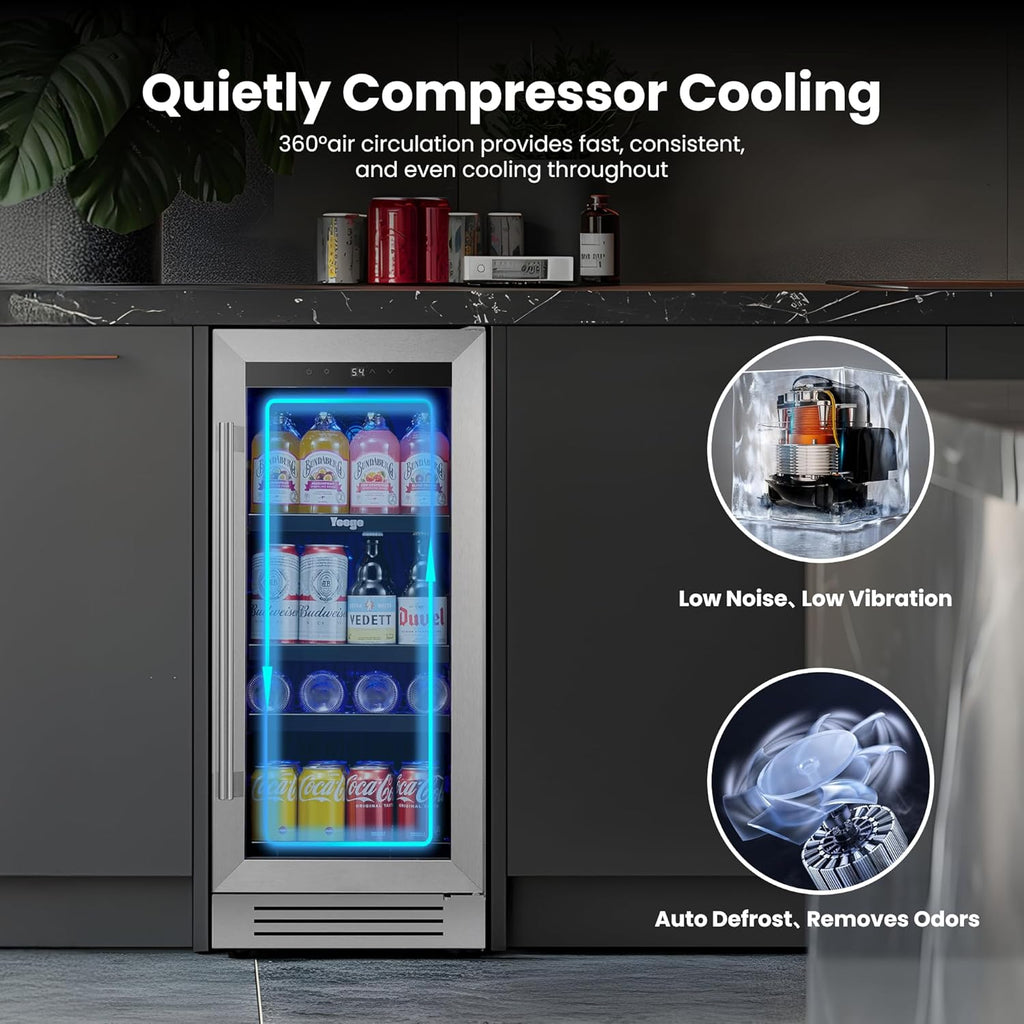 Refrigerador de bebidas Yeego de 15 pulgadas
