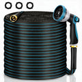 Manguera de Jardín Riskhero 7.6 m (25 pies) – Solo Manguera, Sin Accesorios – Flexible sin Enredos, Boquilla 10 Patrones + Conexiones de Latón 3/4"