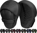 RDX Manoplas de Boxeo Curvas Focus Mitts | Cuero Maya Hide Kara | Almohadillas de Entrenamiento con Correa Ajustable | MMA, Muay Thai y Kickboxing