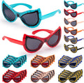 Gafas de sol infantiles con diseño de araña, paquete de 24 unidades, ideales para fiestas infantiles de 3 a 8 años, con protección UV400 para niños y niñas, perfectas para rellenar bolsas de regalos para cumpleaños, fiestas en el aula o en la piscina, y