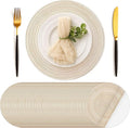 Manteles Individuales Desechables Geosar – 100 Unidades, 33 cm, Aspecto Tejido de Algodón, Color Beige