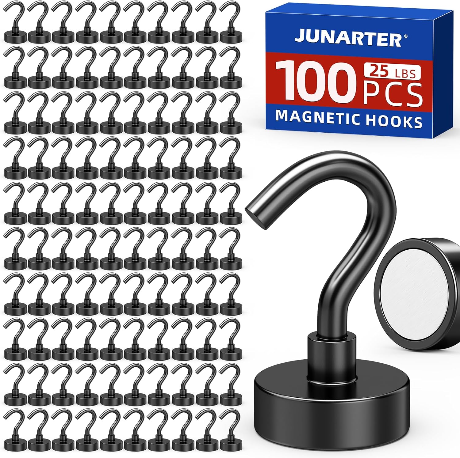 Ganchos Magnéticos x100 - Alta Resistencia 25lbs
