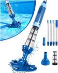 Aspiradora inalámbrica LanOcean 2026 mejorada y potente para jacuzzi, 15.8 galones/min, aspiradora para spa, aspiradora de mano para piscina con sensor de agua, aspiradora pequeña recargable para piscina - 90 minutos de autonomía - Azul