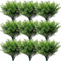 YXYQR 18PCS Outdoor Artificial Flowers Rosemary Plants UV Resistant Bulk Fake Bushes Grass Mums Outside Faux Plastic Greenery Shrubs for Front Porch Window Box Planter Hanging Basket Garden Wedding