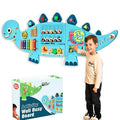 Tablero de actividades de pared, panel sensorial para niños, centro de actividades de aprendizaje 12 en 1, tablero de actividades grande de madera
