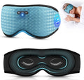 Antifaz 3D para Dormir con Auriculares Bluetooth, Auriculares para Dormir para Durmientes de Lado, Sin Presión en Ojos, Antifaz Ajustable, Altavoces Estéreo Ultrafinos, Azul Pavo Real