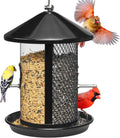VERDE – Comedero de Pájaros de Metal Kingsyard – Cámara Dual, Capacidad 1.8 kg | A Prueba de Roeduras | Para Colgar en Exterior | Jilguero, Cardenal, Azulejo