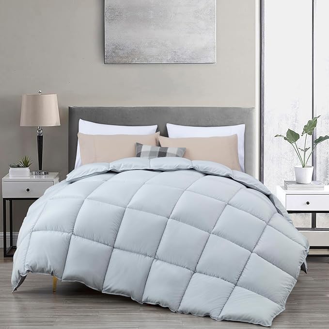 Edredón Chezmoi Collection Todas las Estaciones – Tamaño King Extragrande, Relleno Alternativo de Plumón