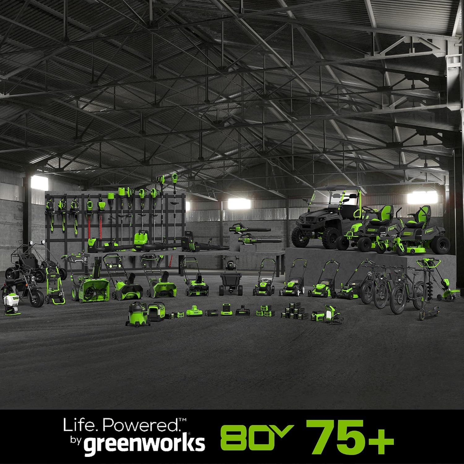 Batería de ion de litio Greenworks gba80400 80 V 4.0 Ah.