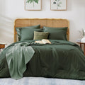 NOTA Juego de edredón Queen WRENSONGE - 3 piezas, suave, rojo brillante, juego de cama completo con sábana bajera, sábana encimera, 2 fundas de almohada y 2 fundas de almohada - Juego de ropa de cama cálido Queen para todas las estaciones