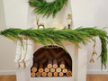 6FT Extra Full Cedar Garland Real Touch Faux Cedar Garland Christmas Greenery for Mantle Stairs Table Wall Front Door Indoor Outdoor Christmas Xmas Decor Decorations