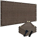 POYEE Tela de sombra 90% 10x20 pies para terraza, patio, jardín, pérgola, cubierta, toldo, color moca