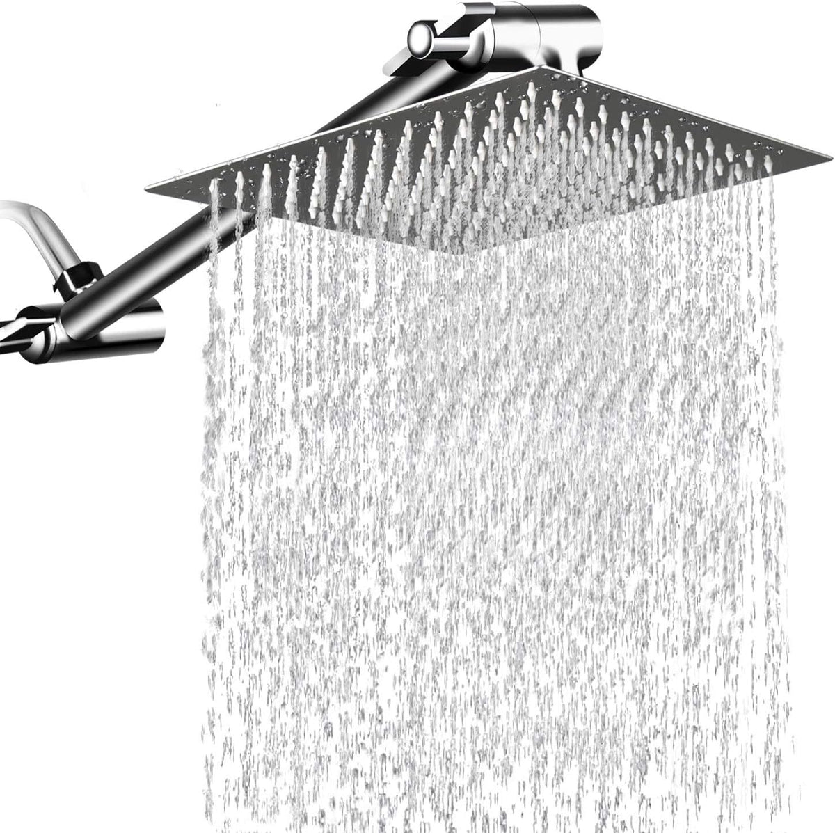Regadera de Ducha Alta Presión PinWin 30 cm – Con Brazo Ajustable de 28 cm, Diseño Moderno para Baño