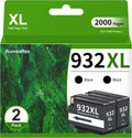 Cartuchos de Tinta HP 932XL Negro Alta Capacidad – Pack de 2 Compatibles con OfficeJet 6600, 6700, 7610, 7612 y Más