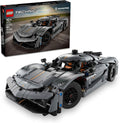 LEGO Technic Koenigsegg Jesko Absolut Grey Hypercar, set de construcción de coche deportivo para niños y niñas, carreras de vehículos para niños, kit de modelo para construir, coche deportivo de juguete, regalo para entusiastas del motor, 42173 