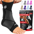 Tobillera Sleeve Stars para Mujeres y Hombres, Vendaje de Tobillo para Esguince de Tobillo, Manga de Compresión para Alivio de Fascitis Plantar, Soporte Fácilmente Personalizable: con Correa Removible