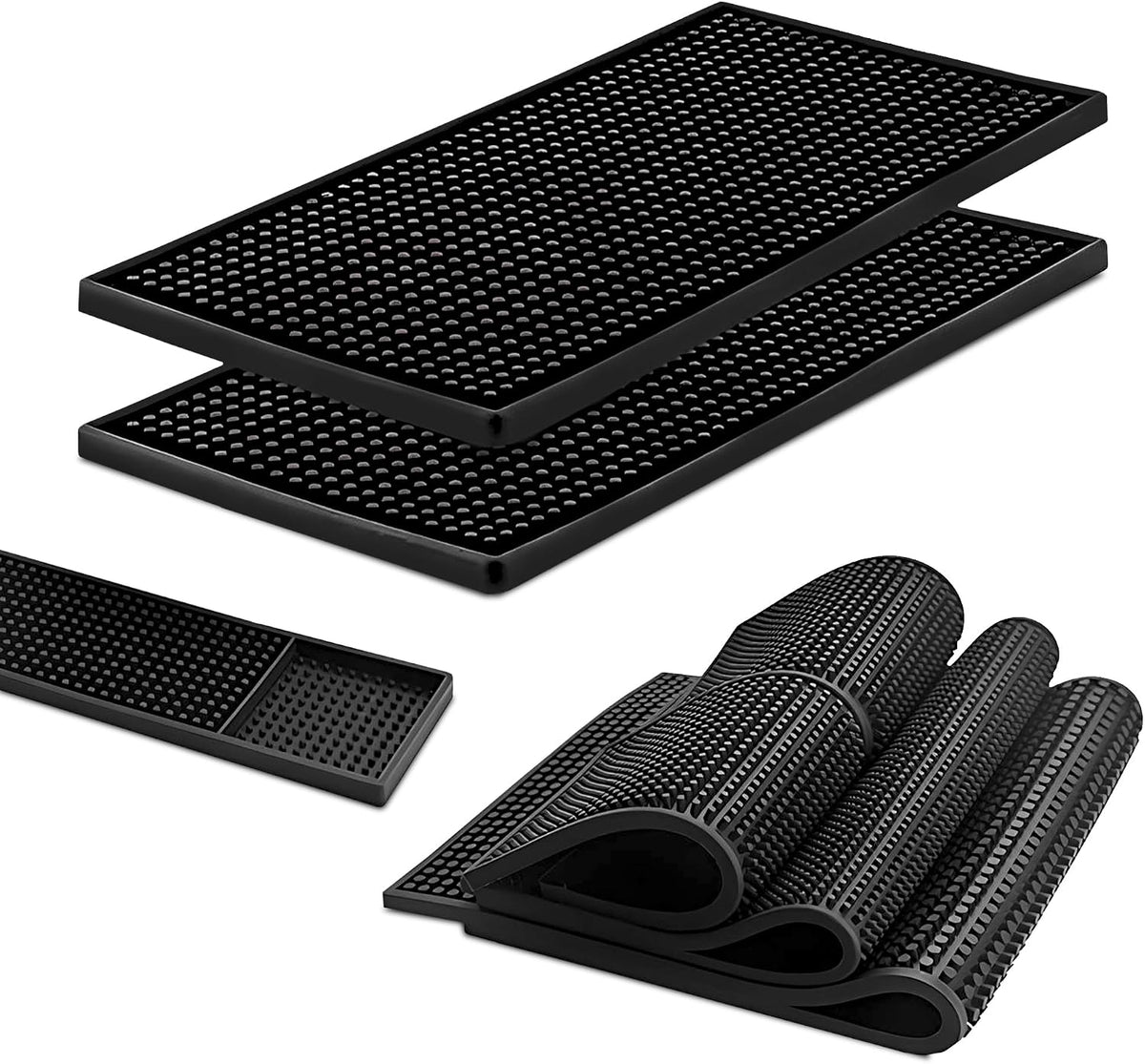 Alfombrilla de goma antideslizante para barra, alfombrilla de PVC