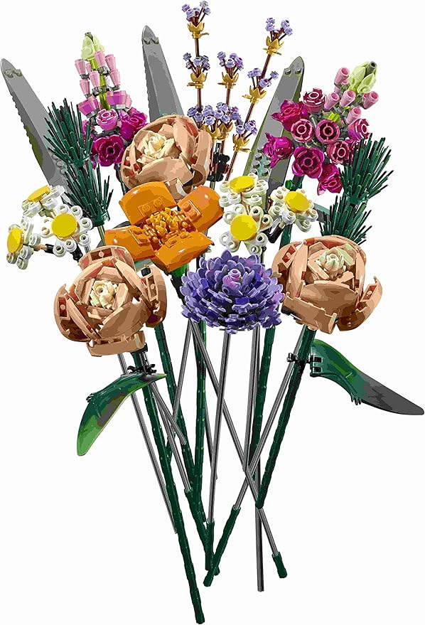 LEGO Set 2 en 1 – Suculentas 10309 y Ramo de Flores 10280 | Para Adultos