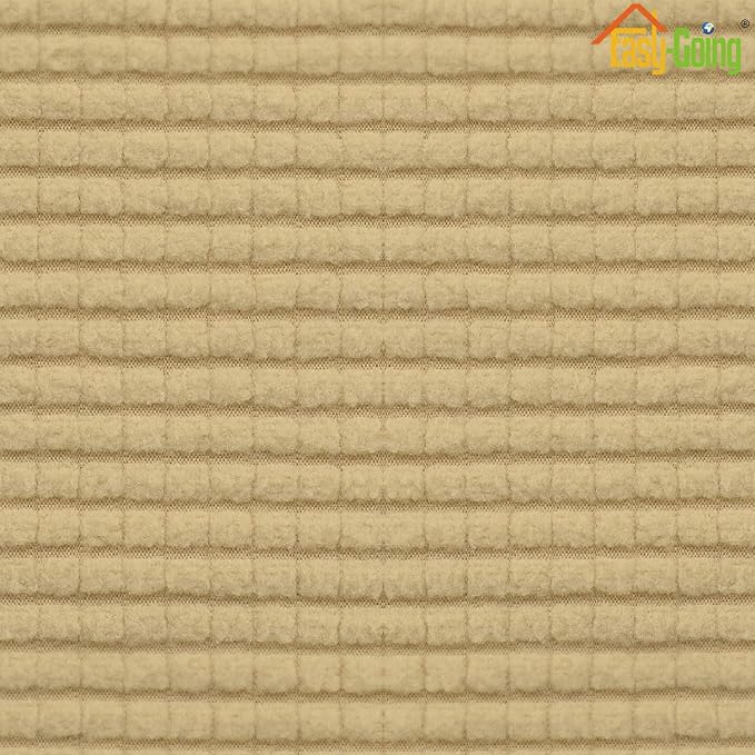 Funda Elástica para Otomana | Color Beige, Fácil Instalación y Lavable a Máquina