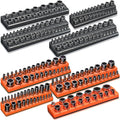 Organizador Magnetico de Dados 8 Piezas | Porta-Dados 1/4 3/8 y 1/2 | Metrico y SAE | 207 Piezas | Sin Dados