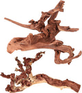 majoywoo Madera flotante de coral natural grande para decoración de acuarios y reptiles, ramas de madera flotante surtidas de 9 a 14 pulgadas, 2 piezas, decoración para peceras…