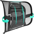 Soporte Lumbar Malla Samyoung, Cojín Asiento Soporte de Espalda con Malla Transpirable para Sillas de Oficina Carro 30.5cm x 40.6cm