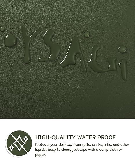 YSAGi Almohadilla de escritorio de piel antideslizante, alfombrilla impermeable para teclado de computadora portátil, alfombrilla protectora para mesa, alfombrilla grande para ratón para oficina
