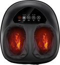 QXC Shiatsu Foot Massager Machine - Toasty Toes Heaven! Heat Surge Technology for Couch Potatoes & Workaholics, Deep Kneading Therapy, Ergonomic Contoured Design