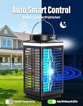 Exterminador de insectos para exteriores, 4 en 1, eléctrico, de 4200 V, recargable, inalámbrico, con batería de 5000 mAh, resistente al agua IP68, portátil e inalámbrico para patio, camping y hogar.