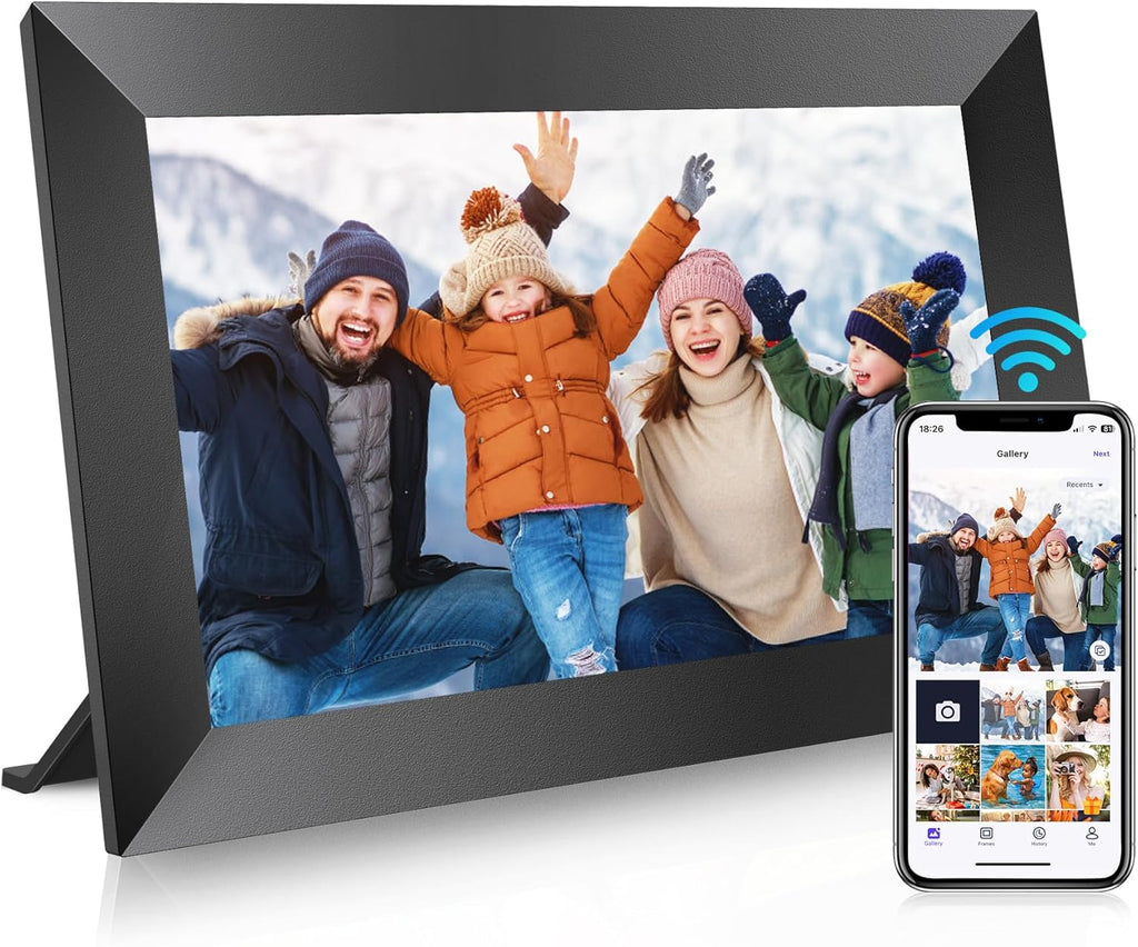 WONNIE Uhale Smart Digital Photo Frame | 10.1" HD IPS Touch, 32GB, WiFi, Auto-Rotate, Video Playback | Share from Anywhere