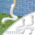 Extensiones Flexibles para Bajantes de Canaletas | Pack x2 | 20-59 Pulgadas | Blanco