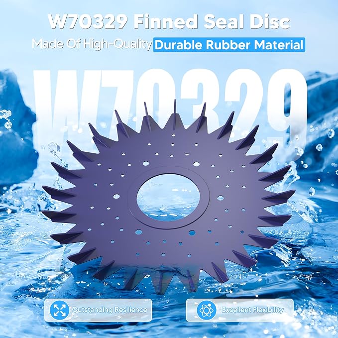 Funmit Limpiador de piscina con aletas de disco de sello de repuesto para Zo-diac Baracuda G2 G3 G4 limpiador de piscina W70329 W83277 W70464 (paquete de 1)