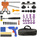USADO-Kit Reparacion de Abolladuras Big RED 56 Piezas | Sin Pintura | Extractor Puente Dorado Ajustable | Granizo | ATRWH056R