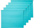 Carpetas Colgantes para Archivos Amazon Basics | Tamaño Carta | Aguamarina | Paquete de 25 | Papel Kraft Reciclado