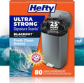 Bolsas de Basura Hefty Ultra Strong 13 Galones – Aroma Fresh Clean, 80 Unidades, Control de Olores