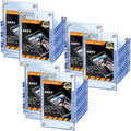 Jetec 10 piezas de protector de tarjetas coleccionables de béisbol, soporte para tarjetas con tornillos, 35 Pt, protector de exhibición de acrílico transparente para béisbol, fútbol, deportes, intercambio, juegos, almacenamiento y exhibición