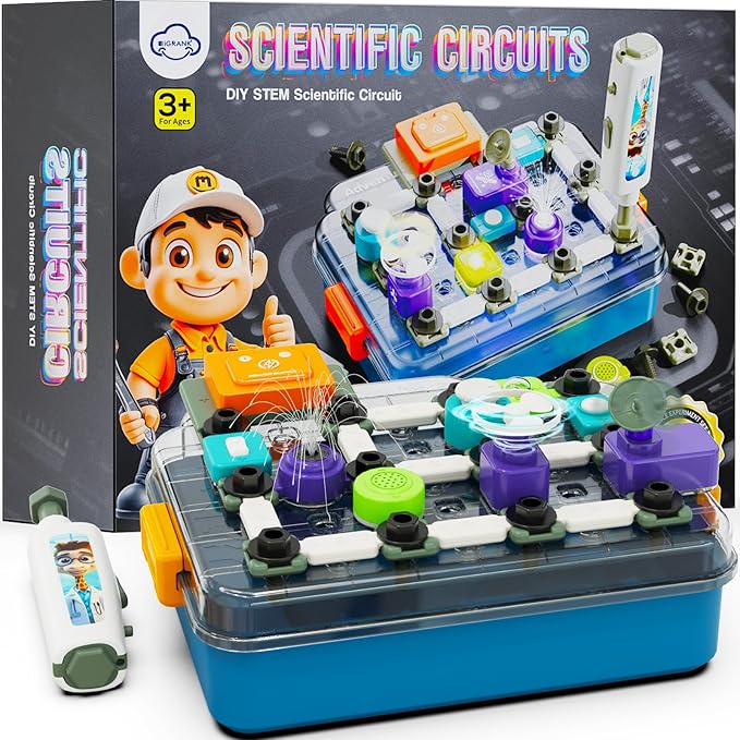 Kit de Ciencia STEM para Niños 5-12 Años – 58 Piezas de Circuitos y Más de 520 Proyectos