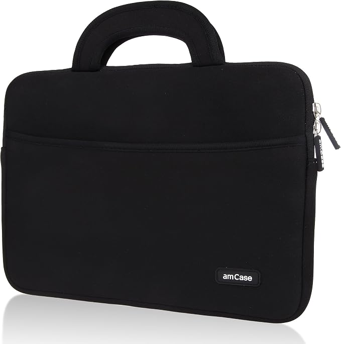 Funda de Neopreno con Manija para Laptop y Chromebook 11.6" a 12" – Color Negro