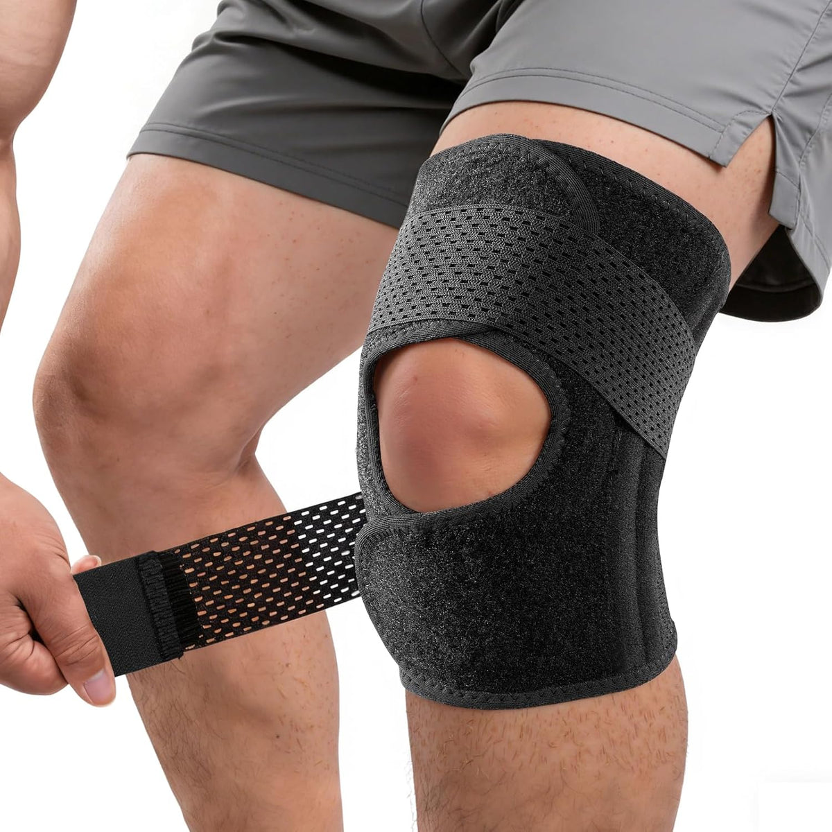 Rodillera Ultrarespirable con Estabilizadores Laterales - Soporte Médico para Hombre y Mujer
