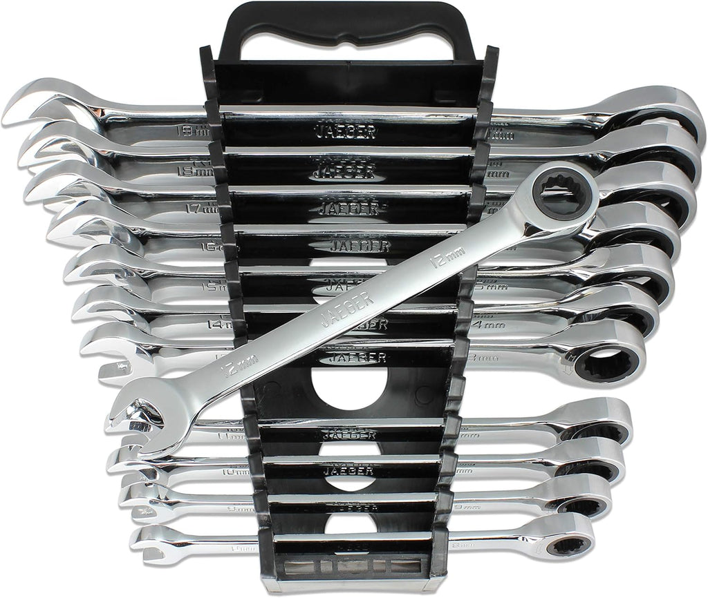 24pc IN/MM TIGHTSPOT Ratcheting Wrench Set - MASTER SET Including Inch & Metric With Quick Access Wrench Organizer - Our standard in combination wrench sets from gear to tip