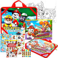 Paw Patrol Juego de actividades de viaje para niños, paquete con escritorio de regazo artístico, funda, utensilios para colorear, calcomanías y más | Actividades artísticas de Paw Patrol para niños
