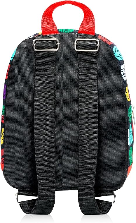 Transformers Mini mochila – Mochila pequeña tejida exclusiva de 10 pulgadas con bolsillo frontal y paquete de botones | Se ajusta para adaptarse a adultos, adolescentes, niños