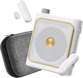 Voice Amplifier for Teachers with 2 Wireless Microphones, Portable PA System, Stable 50ft Range, 1200mAh & Storage Bag (White)