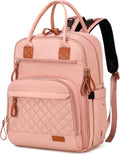Mochila cambiador grande LORADI con 18 bolsillos, 4 bolsillos isotérmicos y enganches para cochecito, ideal para baby shower (rosa, grande).