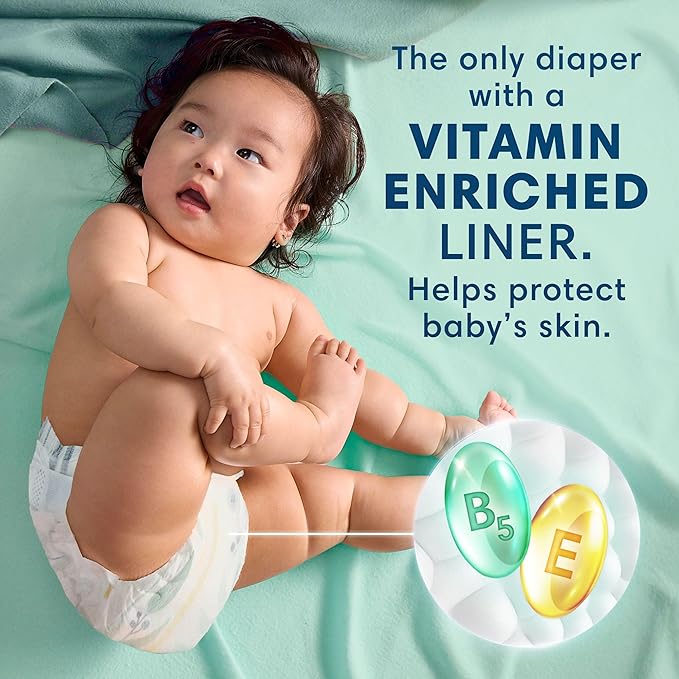 Pampers Pure Protection - Pañales para bebé, talla 0 (>10 libras), 76 unidades, hasta 100% a prueba de fugas, protección de la piel a base de plantas de primera calidad, pañales suaves hipoalergénicos