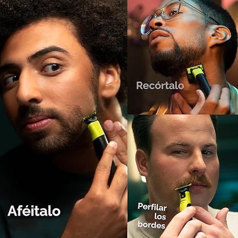 Philips Norelco OneBlade 360 – Usado | Recortadora Eléctrica Híbrida con Cuchilla 360 y Peine 5 en 1