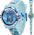 Reloj LCD Disney Stitch para Niños | Esfera Iluminada | Correa Ajustable 14-20 cm
