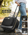 MATEIN Maletín con ruedas grandes, aprobado por aerolíneas, bolsa para computadora portátil con ruedas para mujeres y hombres, bolsa enrollable para computadora