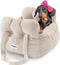 Asiento de coche para perros pequeños, asiento de coche portátil para cachorros de fácil instalación